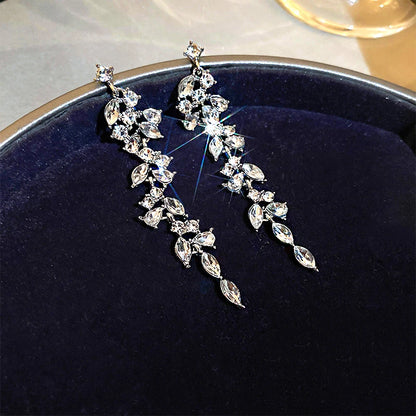 Vintage Crystal Drop Earrings for Women