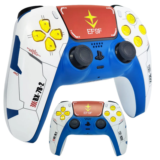 PS5 Controller Mecha Style Shell – Custom Faceplate Cover with Touchpad for DualSense Controller & Free Shipping