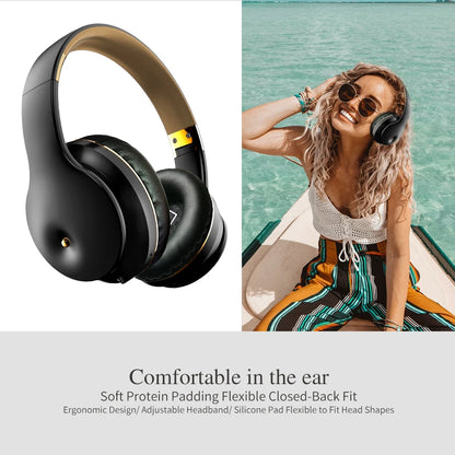 Wireless Bluetooth 5.0 Over-Ear Headphones – Graffiti Foldable Headset with Mic, Hi-Fi Stereo & Free Shipping