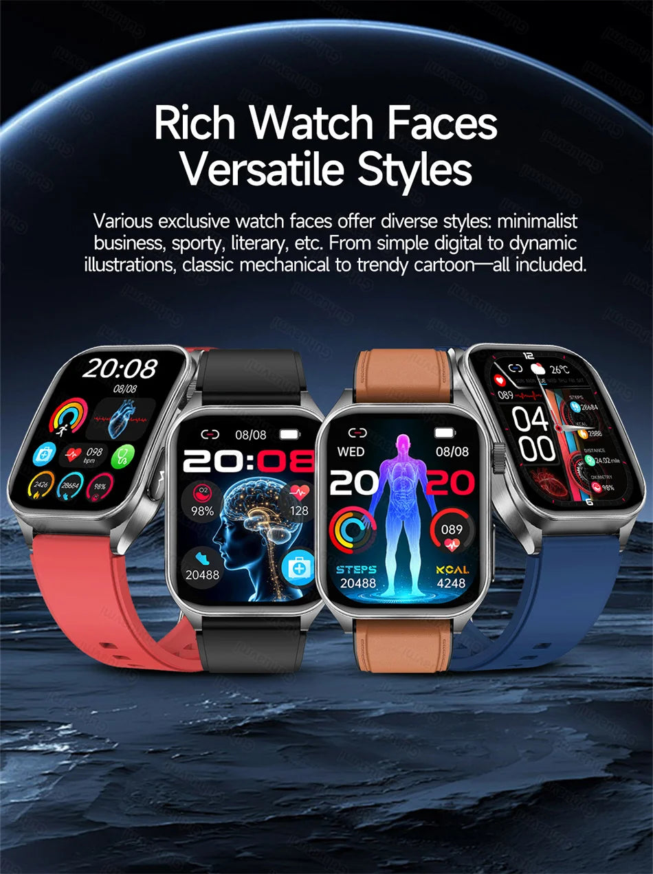 Health Monitoring Smartwatch – Bluetooth Calling Fitness Watch with Free Shipping