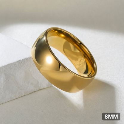 Minimalist Gold-Tone Band Ring