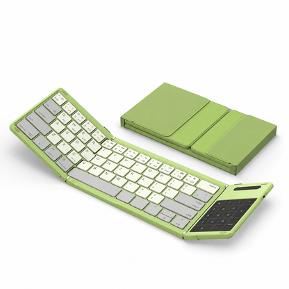 Foldable Bluetooth Keyboard with Touchpad for iPad, Tablet & Laptop