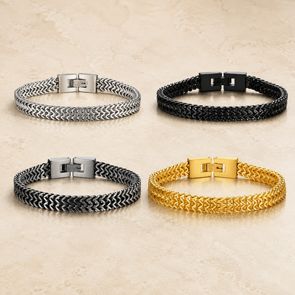 Double Rope Chain Stainless Steel Bracelet