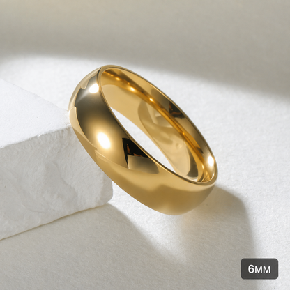 Minimalist Gold-Tone Band Ring