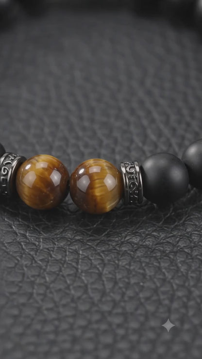 Tiger Eye Stone Bracelet for Men