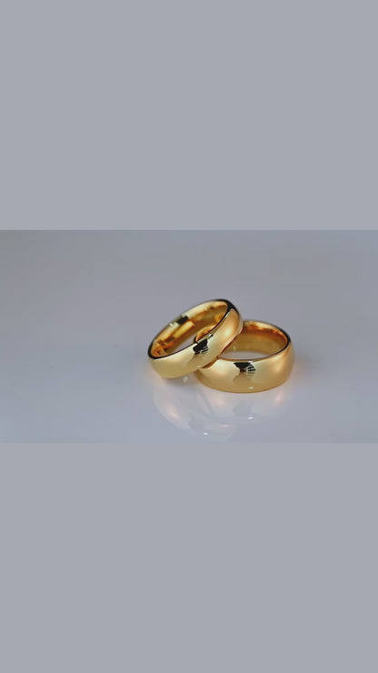 Minimalist Gold-Tone Band Ring